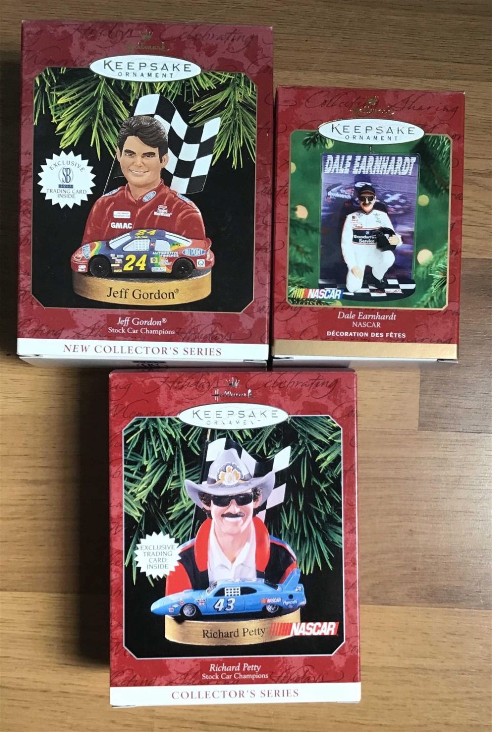 Lot 251: Vintage NASCAR collector series ornaments Hallmark Keepsake Ornaments