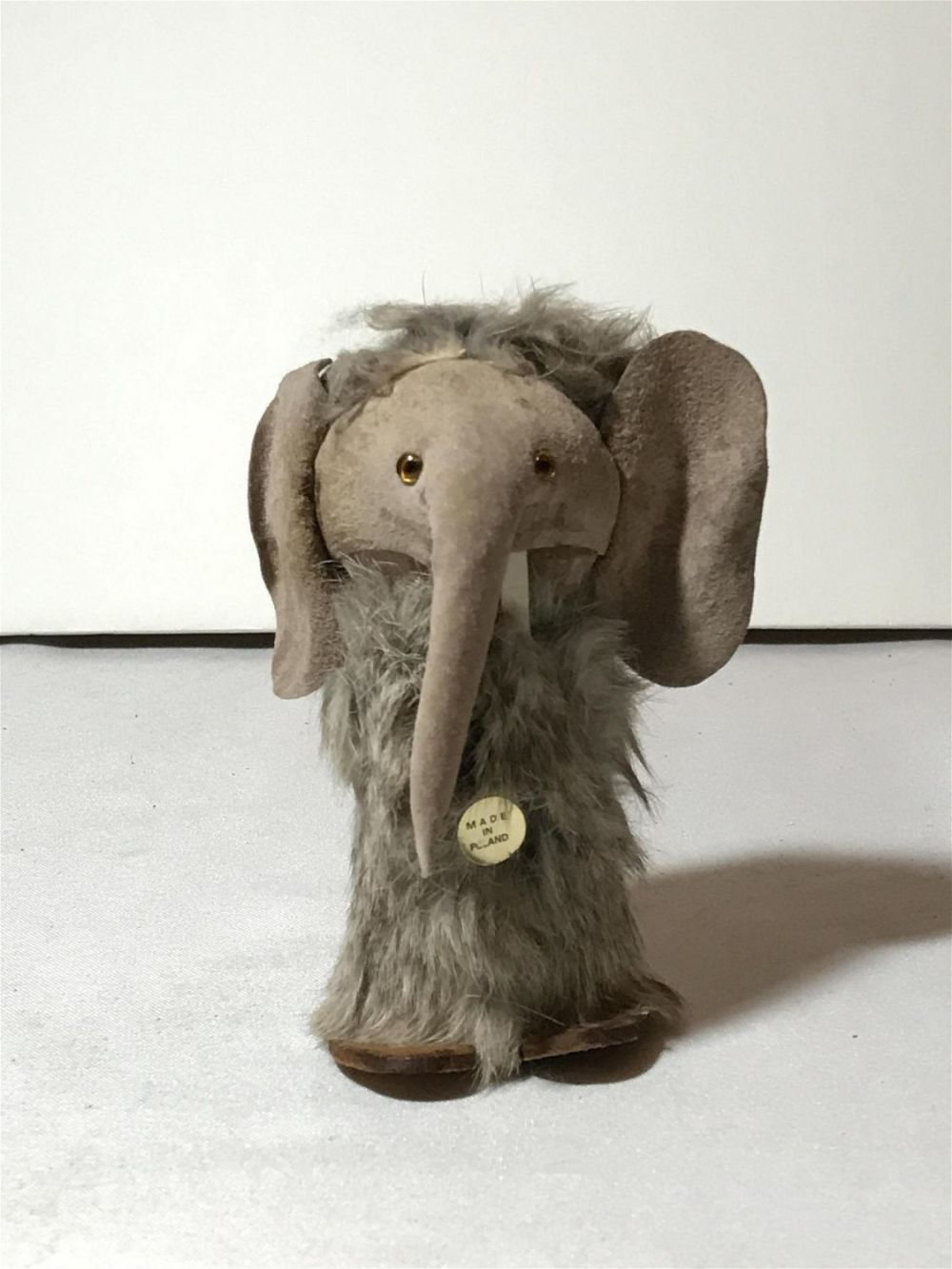 Lot 177: Vintage troll doll figurine with suede ears made in Poland. Measures to be 5 inches tall 2 1/2
