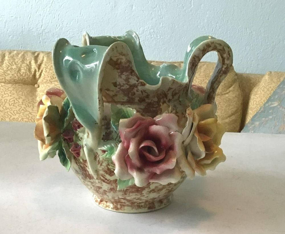 Lot 202: Vintage Corday Flower Vase .
