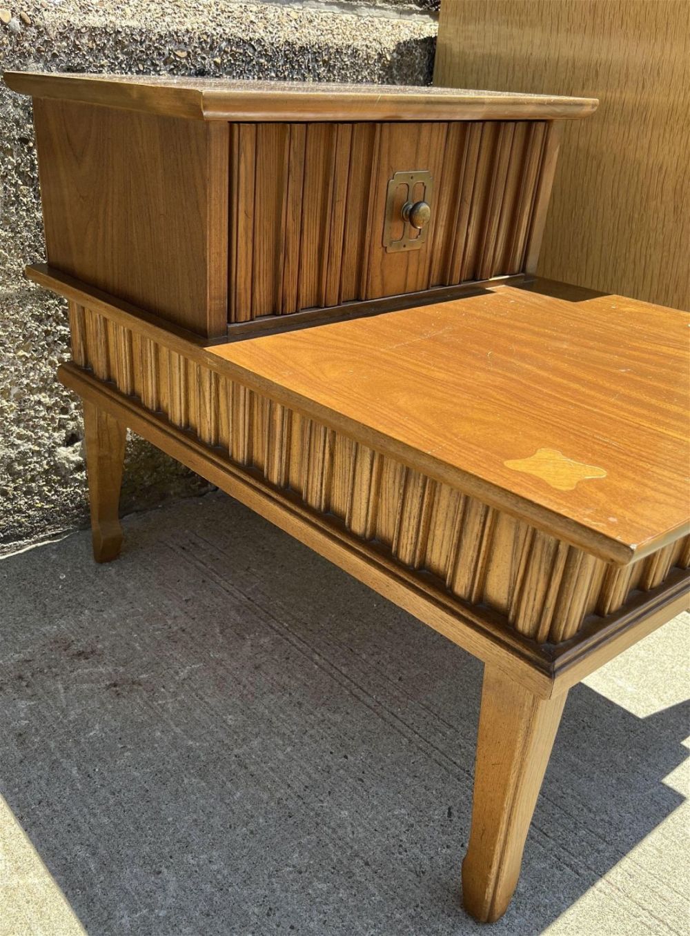 Lot 155: Danish Modern Style End table Measures 22x20x30 inches