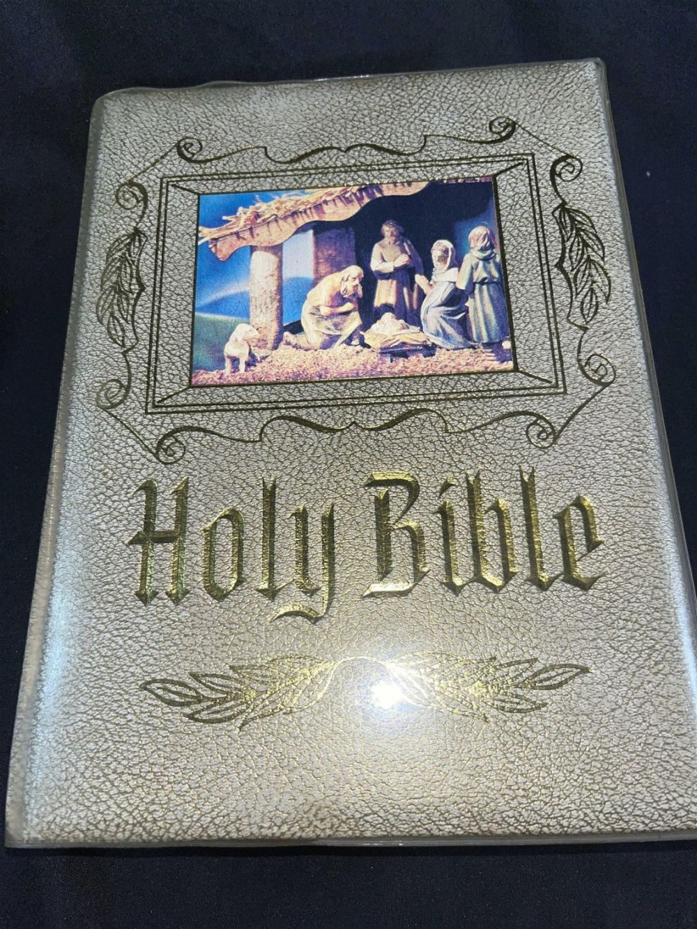 Lot 157: The New American Holy Bible 1971-72 Measures 12 inches by 9 inches by 3 inches thick