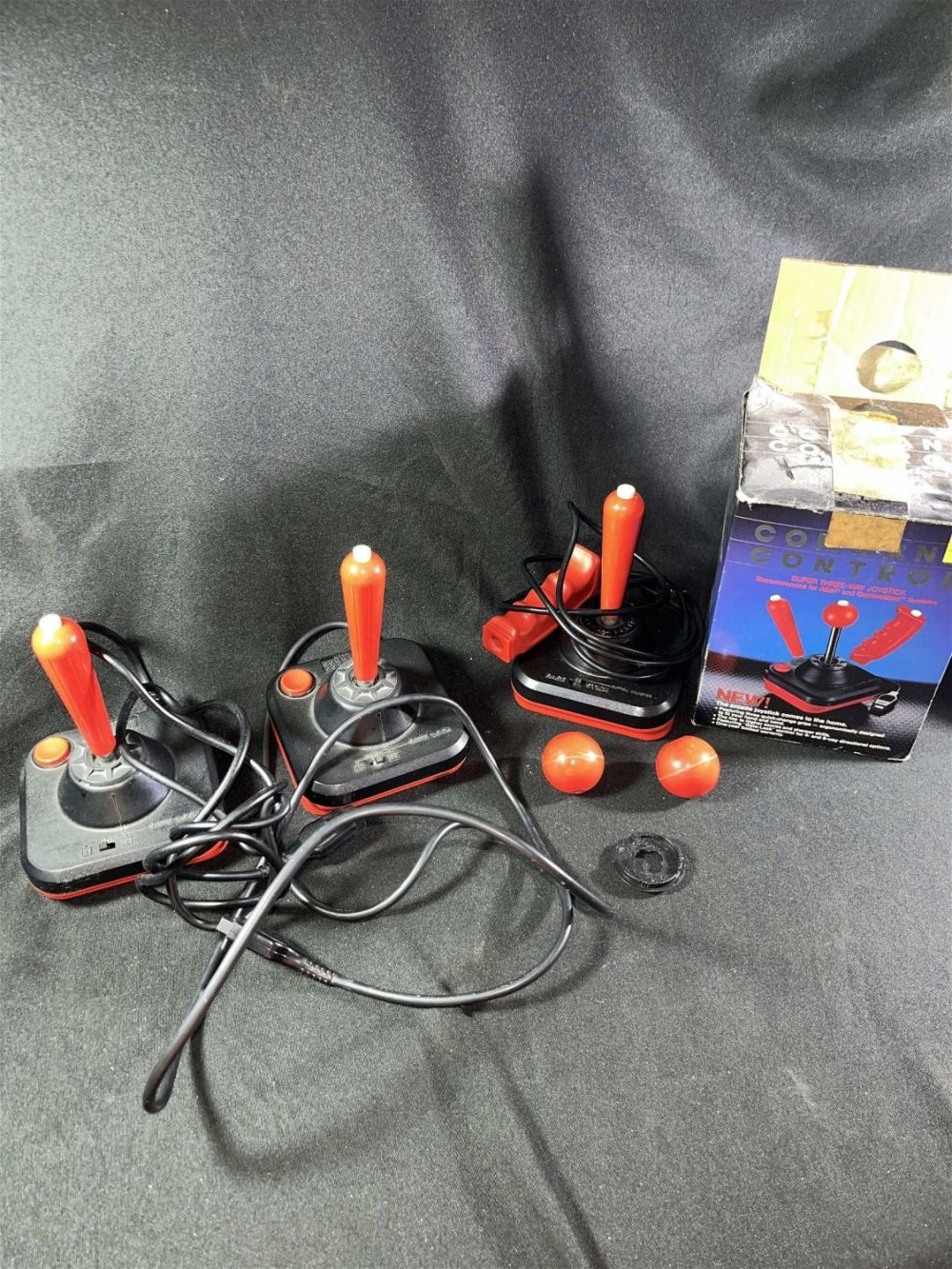 Lot 160: Command Control Arcade Joysticks 3 total, 1 in org box