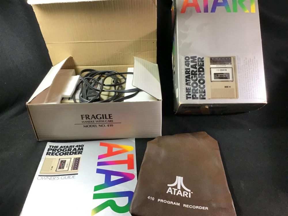 Lot 169: Atari 410 Program Recorder In org box with owners guide