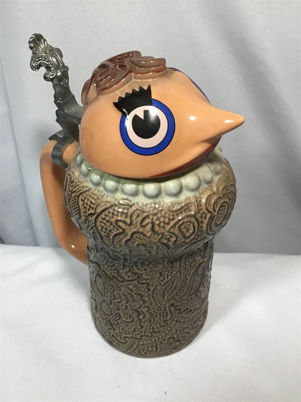 Lot 175: German Beer Stein Classy Lady Measures 9 inches tall