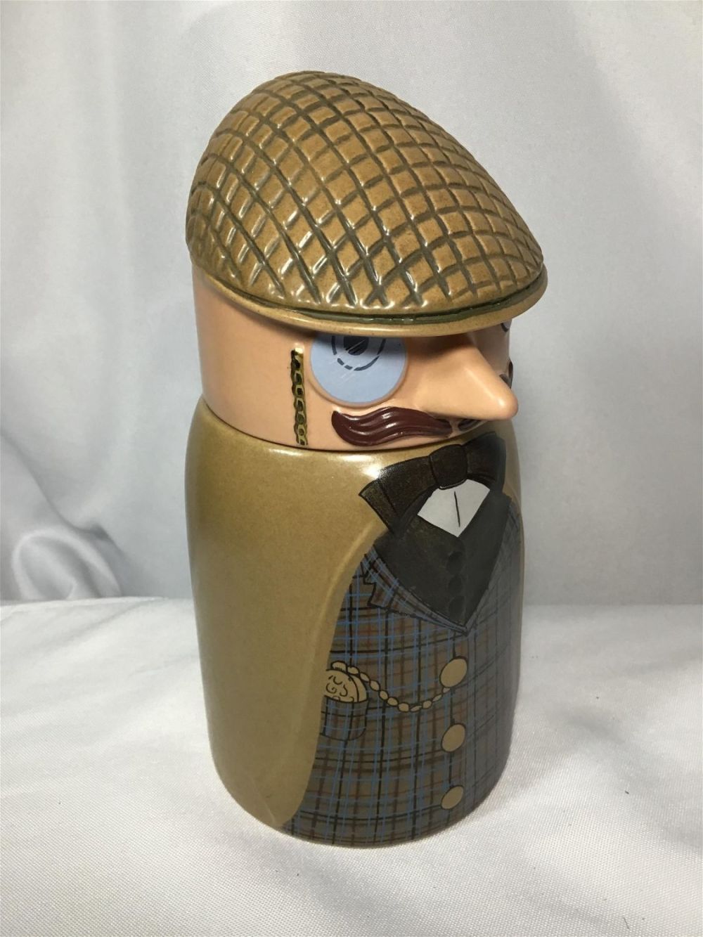Lot 176: German Beer Stein Detective Webco 1st edition made for FX Matt Brewing Co. Measures 9 inches tall