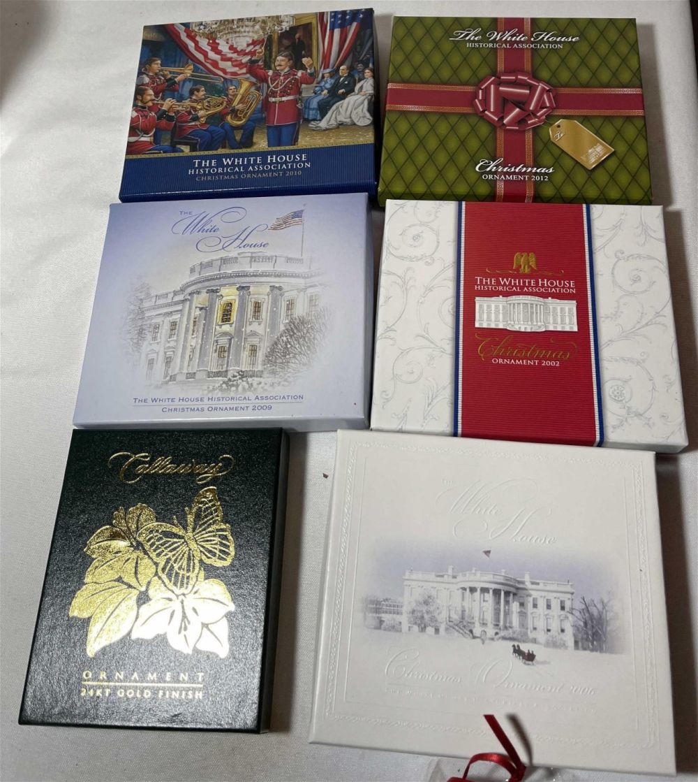 Lot 160: The White House historical Christmas ornament collection
