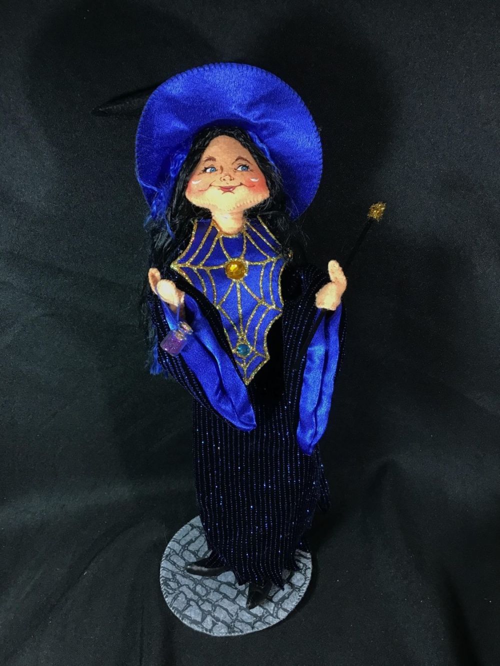 Lot 165: Anna Lee Doll Spell Witch Measures approximately 15 inches tall