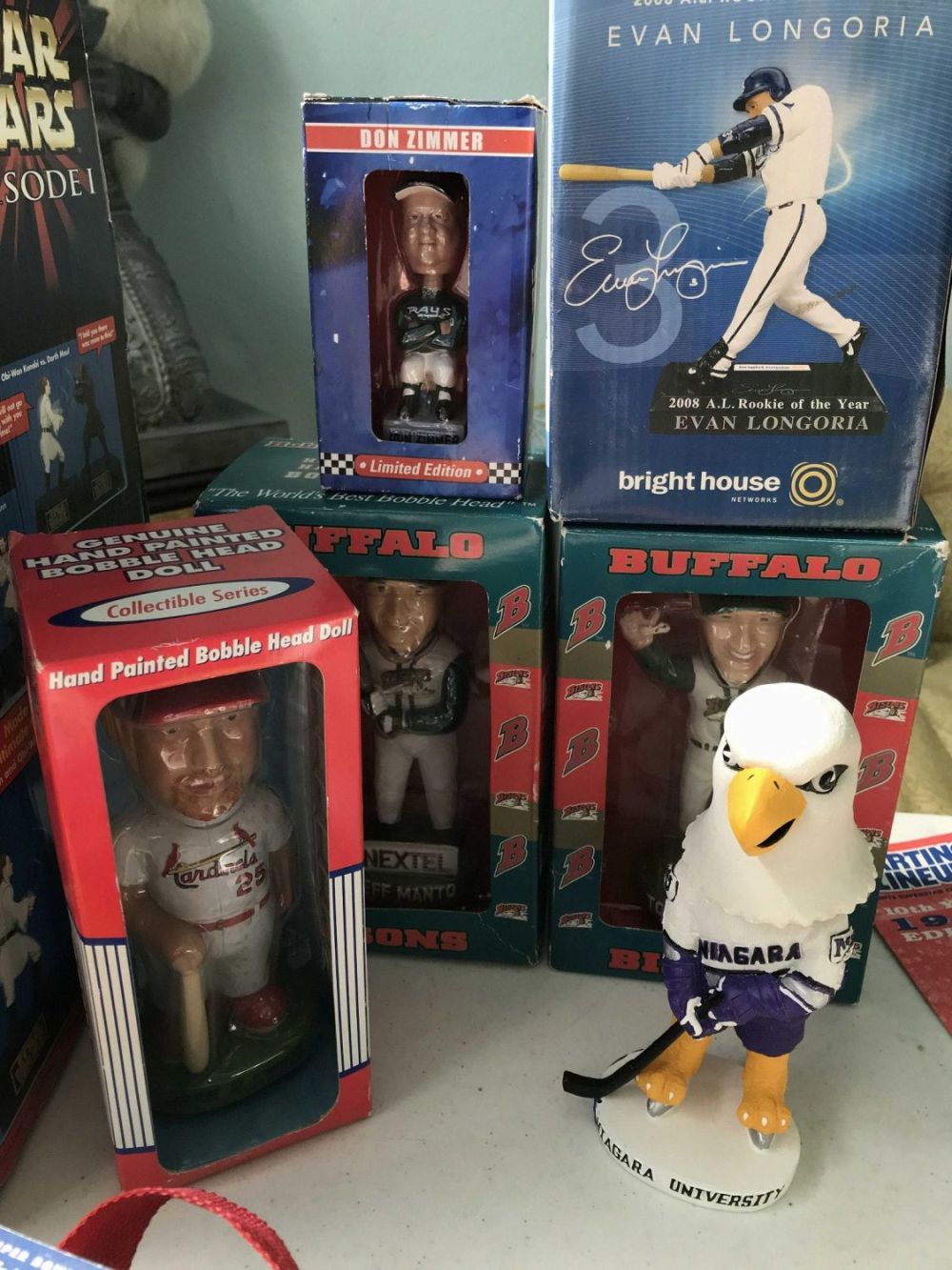 Lot 213: Sports Bobbleheads MLB, Buffalo Bisons, & Niagara University