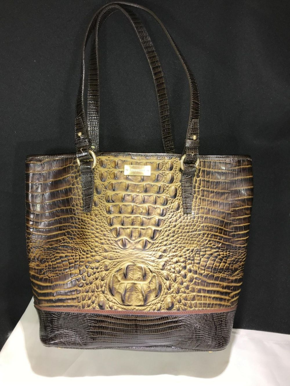 Lot 170: Brahmin Crocodile Design Hand Bag .
