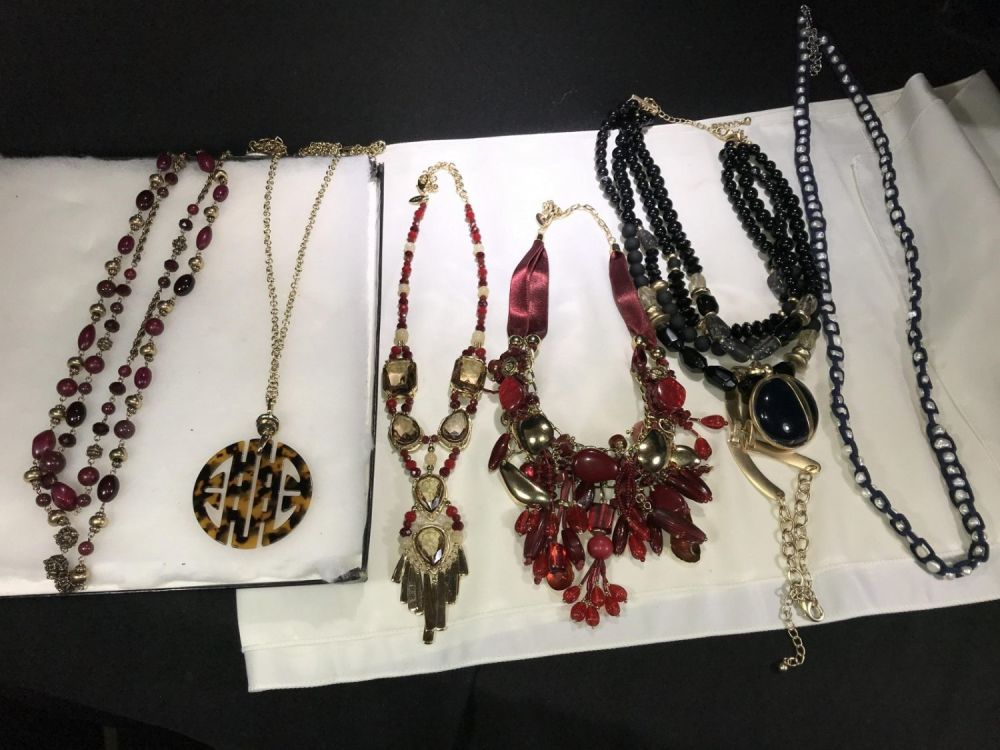 Lot 177: Costume Necklace Collection .