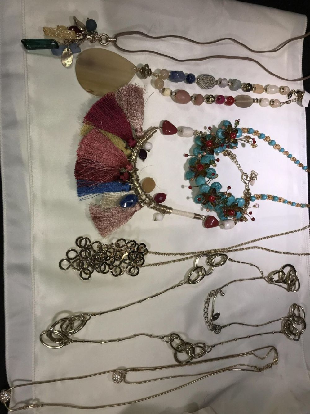 Lot 193: Costume Necklace Collection .
