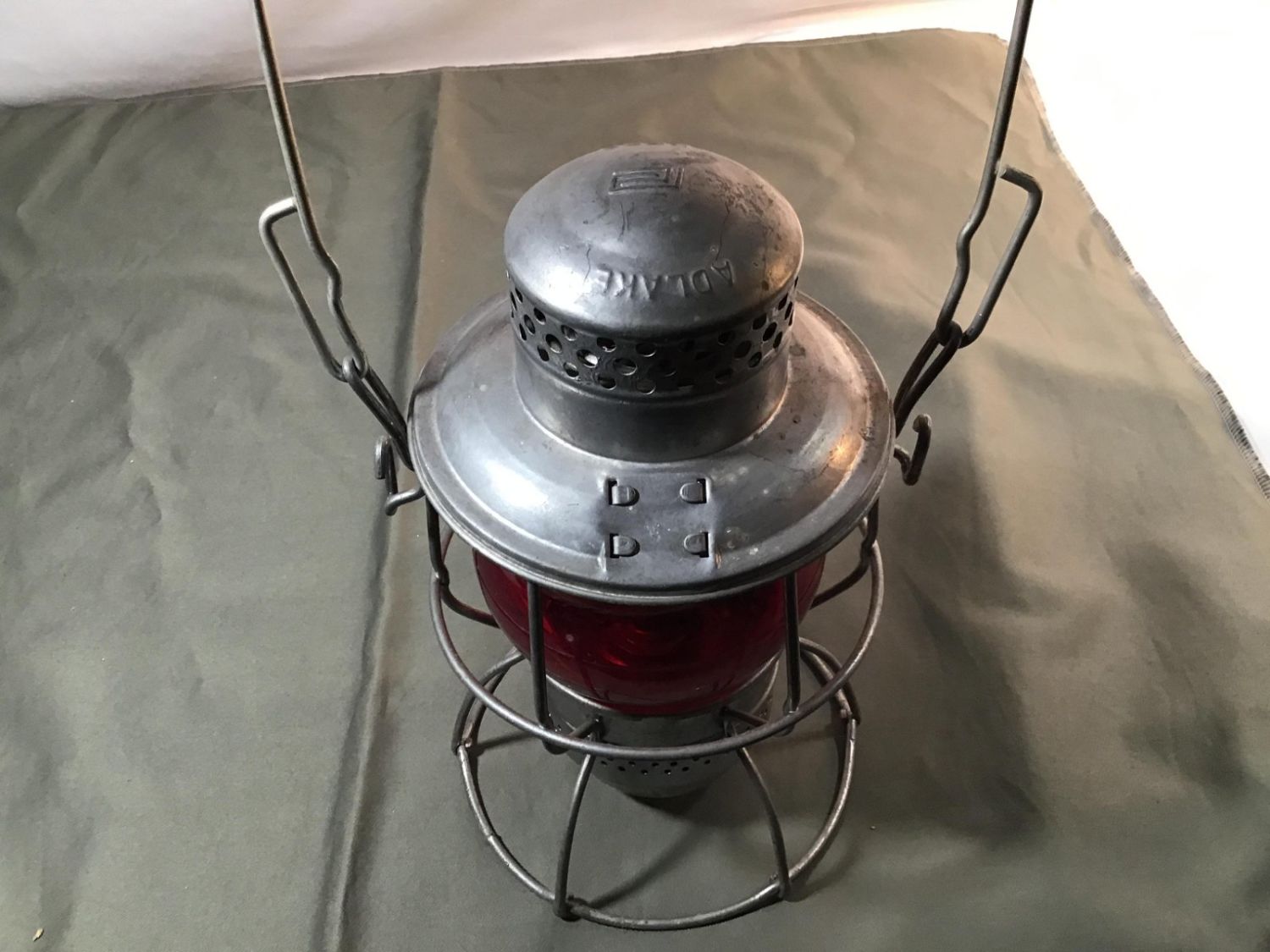 Lot 48 Penn Central railroad lantern by Adlake company . The Lodge Auction House