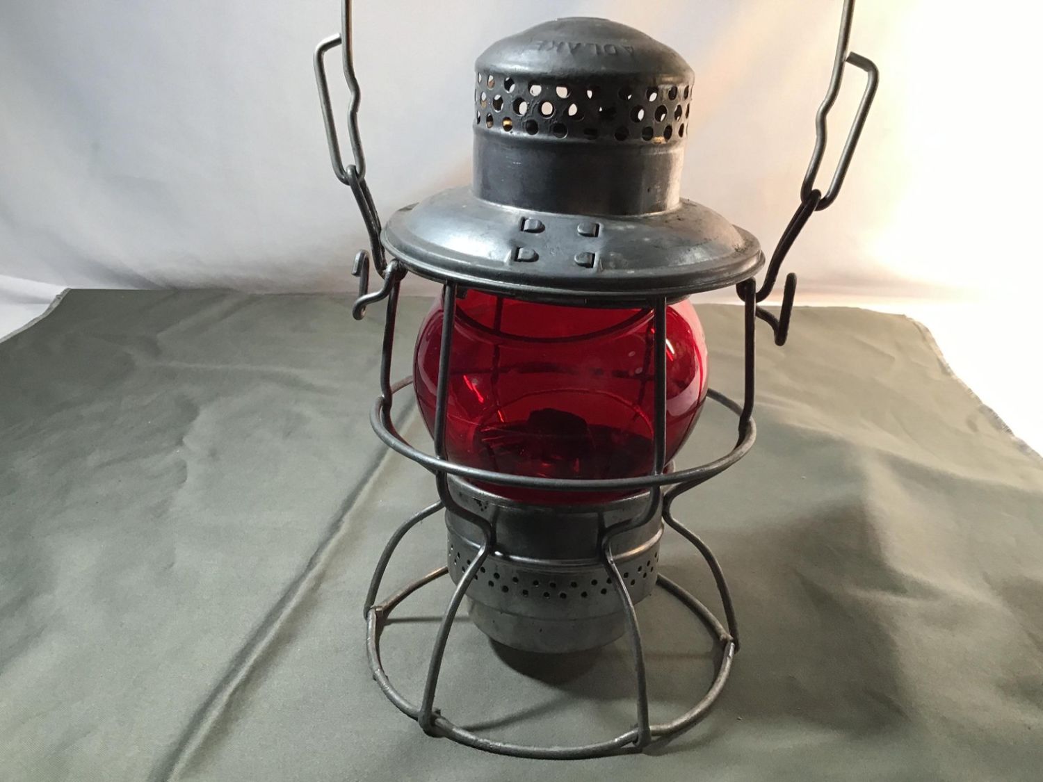 Lot 48 Penn Central railroad lantern by Adlake company . The Lodge Auction House