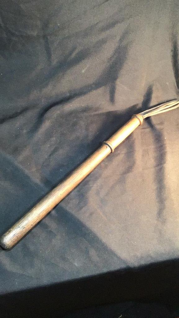 Lot 176 – Vintage Railroad Brake Stick w/ original straps Measures 25 w
