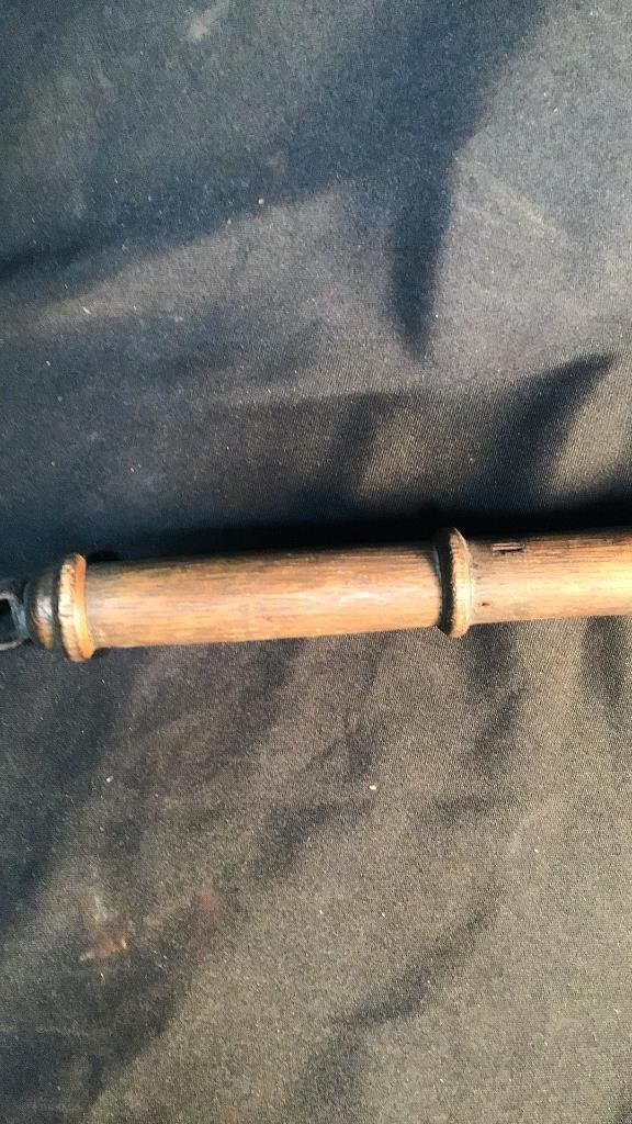 Lot 176 – Vintage Railroad Brake Stick w/ original straps Measures 25 w