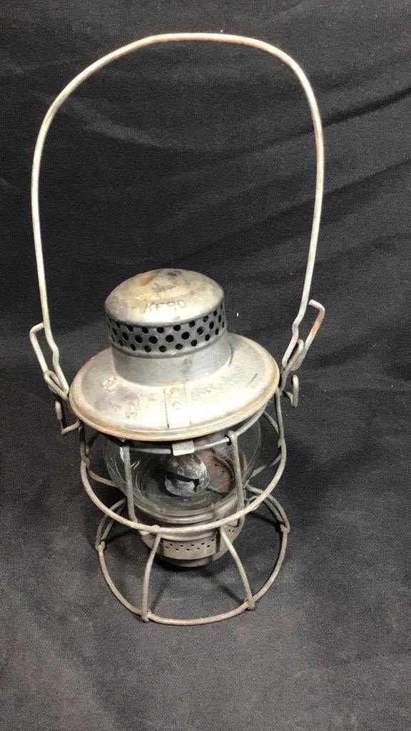 Lot 230: Vintage EL Railroad Lantern .