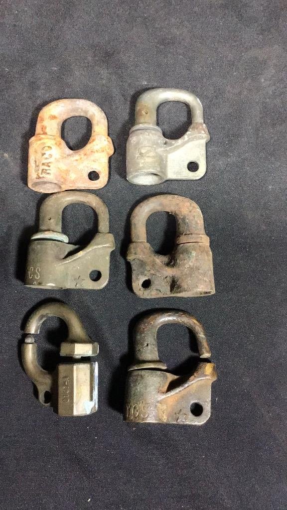 Lot 233: Vintage Railroad Locks NYS & Canadian (6) .