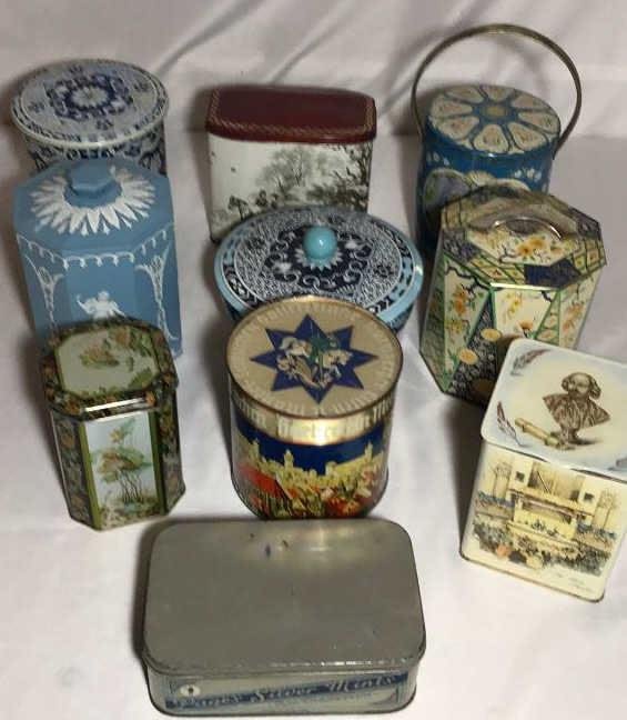 Lot 167: Vintage Tins Collection .