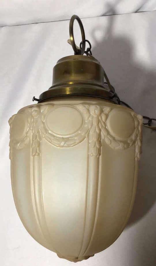 Lot 182: Vintage Chandelier 1930â€™s  H 20â€™ x L8 .