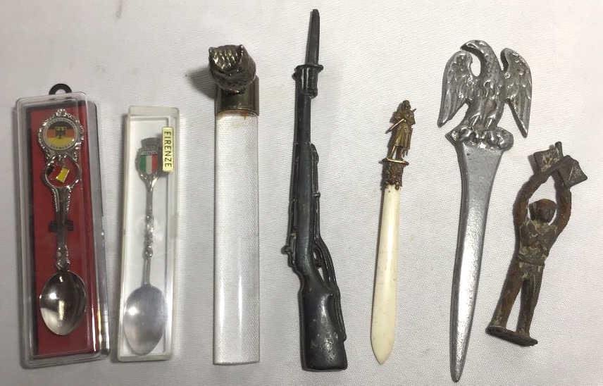 Lot 203: Letter Openers & Spoons Lot .