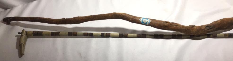 Lot 214: Vintage Dog & England Canes .