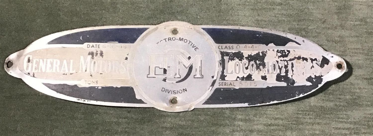 Lot 1 General Motors serial number 5815 sign measures 15â