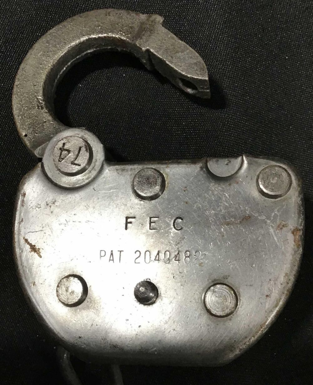 Lot 245: F E C Railroad Padlock .