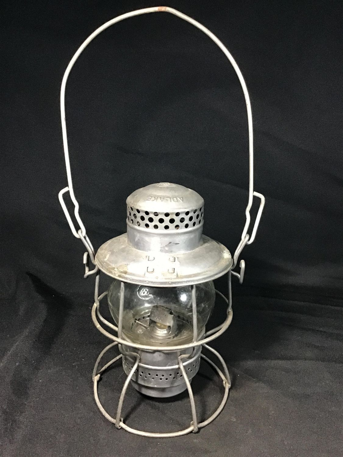 Lot 62 Vintage Pennsylvania Railroad Lantern Marked Shade The Lodge