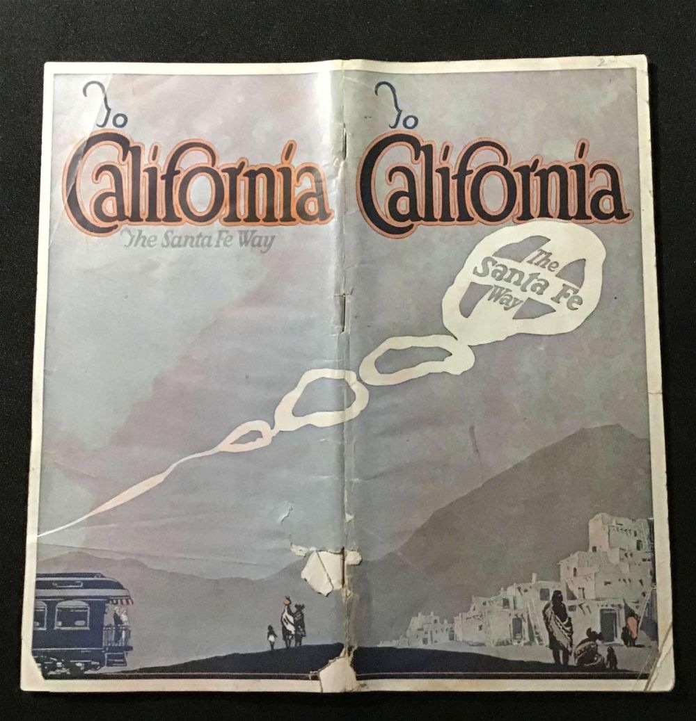 Lot 158: 1922 California Santa Fe Way Railroad .