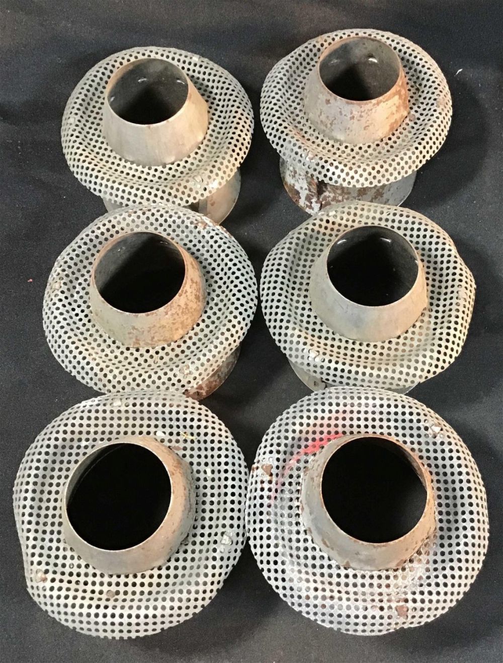 Lot 202: 6 Vintage Railroad Lantern Sleeves .