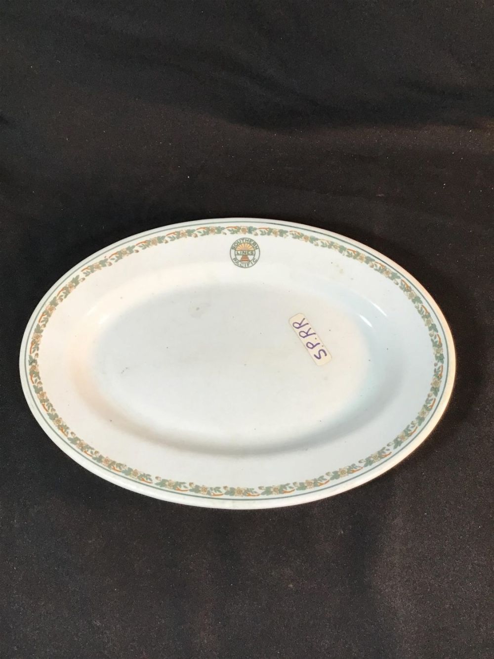 Lot 217: Vintage Southern Pacific Railroad Lines Serving Platter