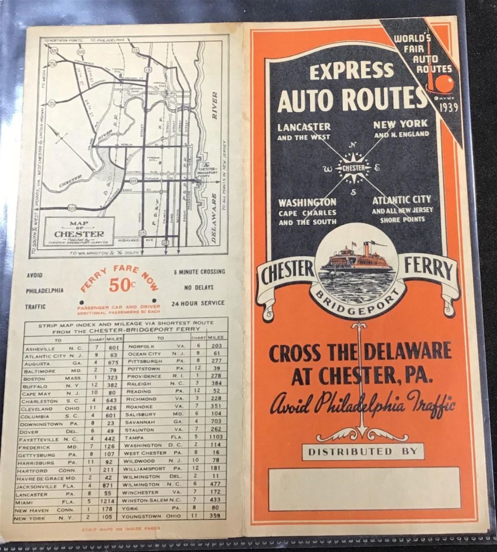 Lot 222: 1939 Worldâ€™s Fair Express Auto Routes .