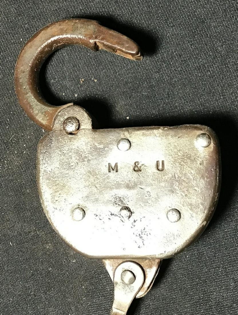 Lot 252: Morristown and Unionville Railroad Padlock .