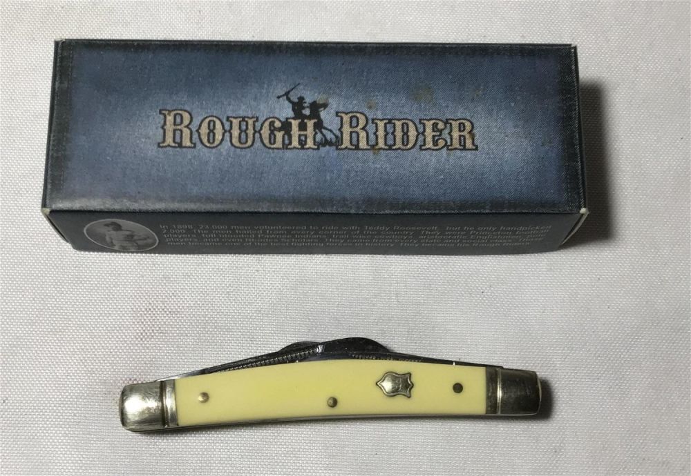 Lot 202: Rough Rider Pocket Knife  in org box .
