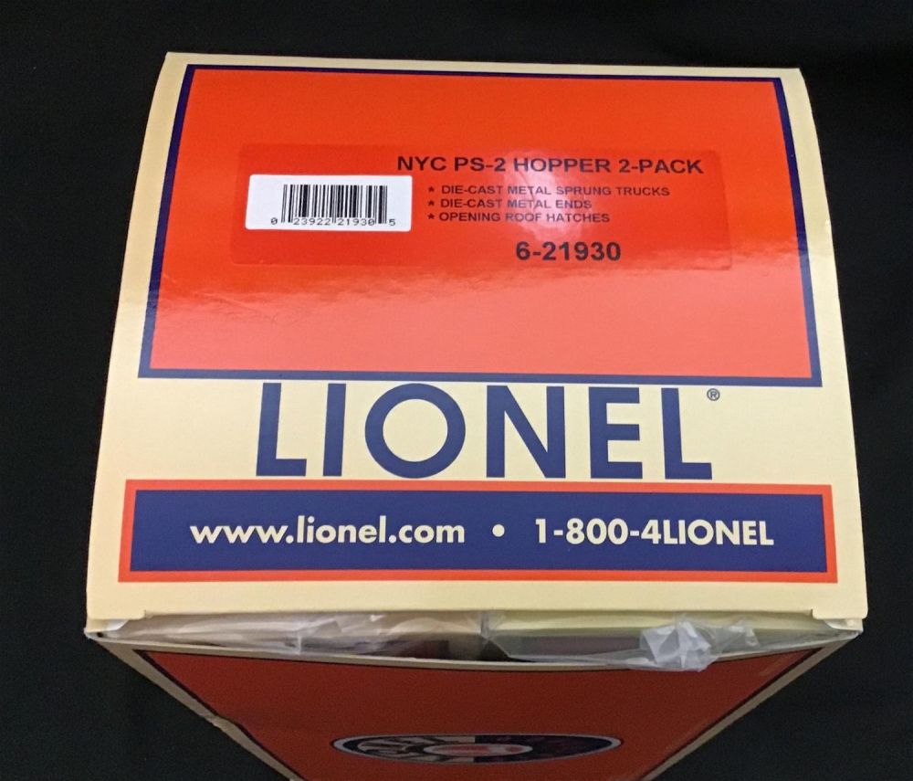 Lot 180: Lionel O Scale New York Central PS-2 Hopper 2 Pack 6-21930