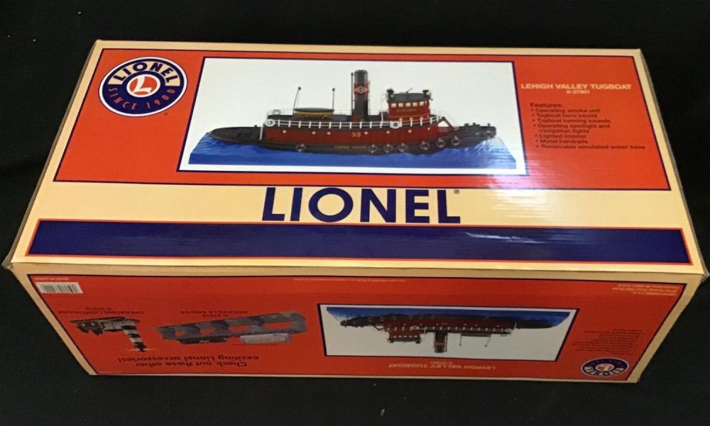 Lot 246: Lionel O Scale Lehigh Valley Tugboat 6-37901 .