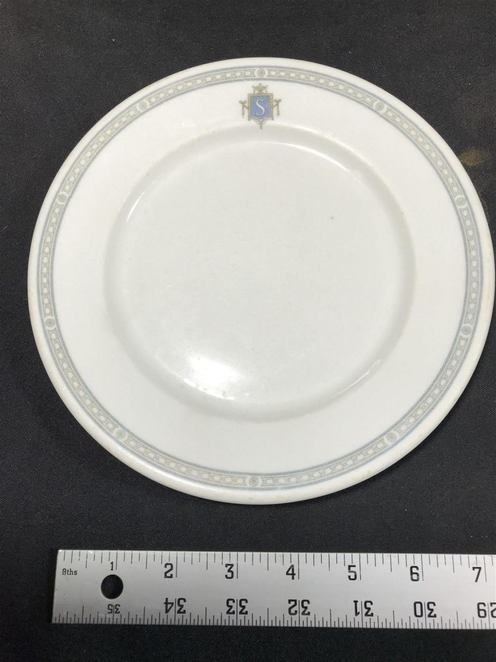 Lot 166: Statler Hotel Plate Measures 8 inches diameter