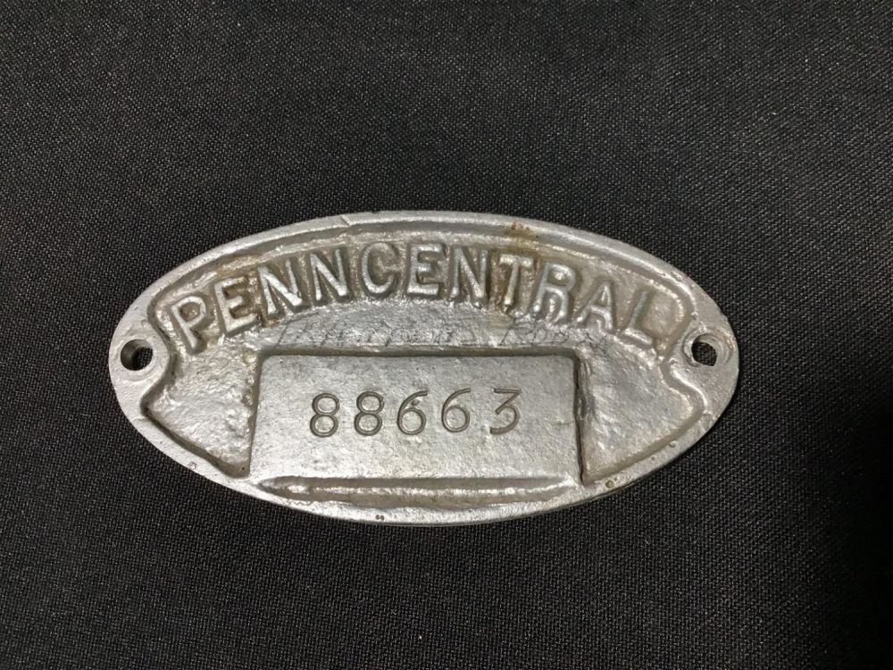 Lot 177: Penn Central Tag # 88663 Measures 4 inches wide