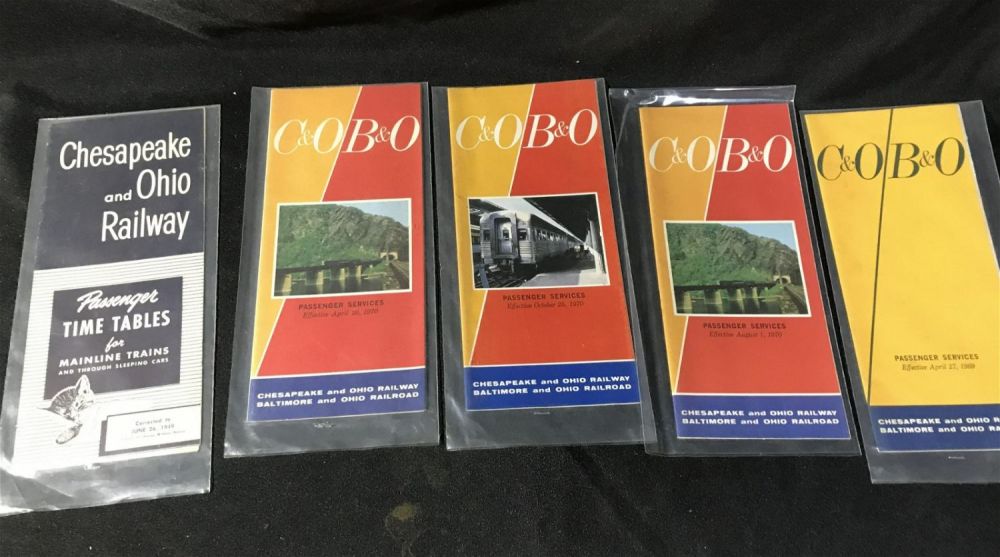 Lot 195: Chesapeake & Ohio Railway Timetables and Services
