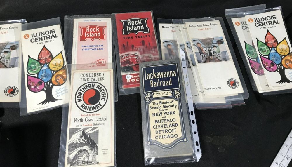 Lot 199: Timetables Collection 12 total