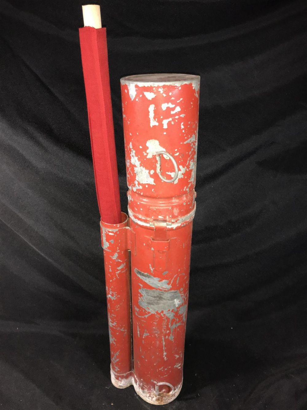 Lot 201: Railroad Hazard Flag w/ org mount .