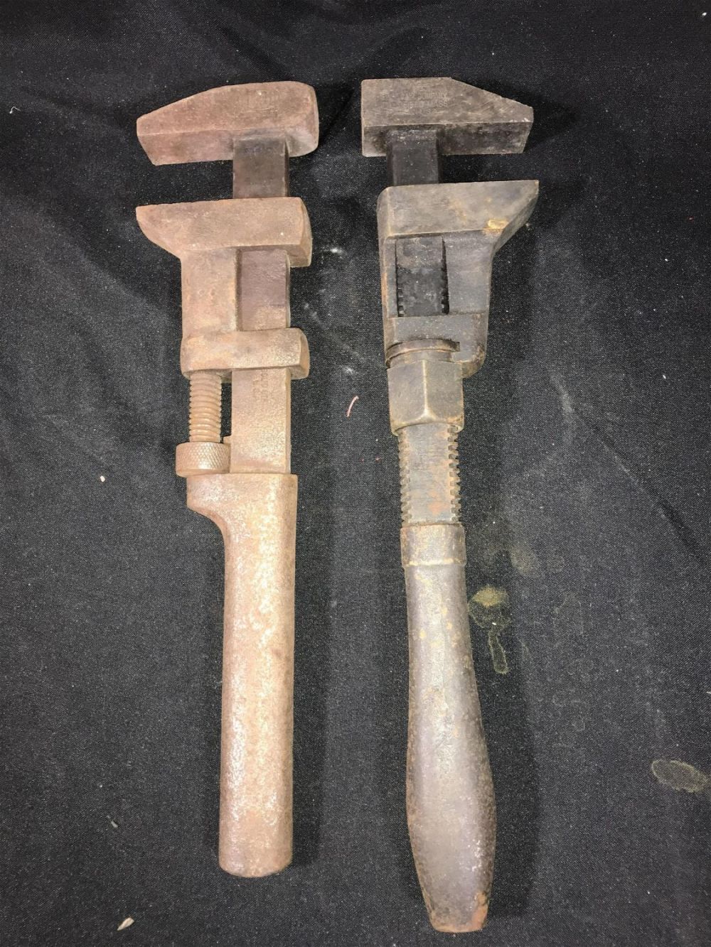 Lot 203: NYCRR Heavy Duty Wrenches both marked Each measures approximately 16 inches