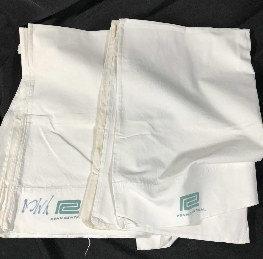 Lot 209: Penn Central Pillowcases (6) .
