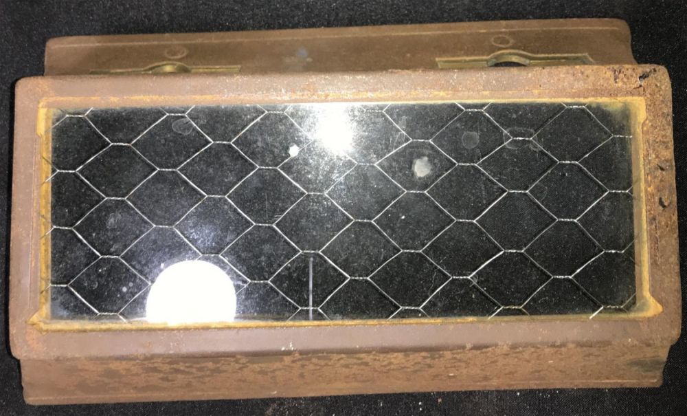 Lot 230: Railroad Engine Cover Measures 11x7 inches