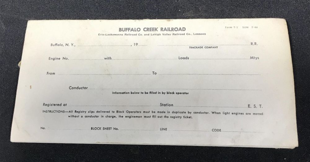 Lot 231: Buffalo Creek RR Lessees .