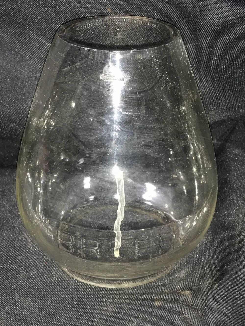 Lot 244: BR & PRY Clear Shade Buffalo, Rochester and Pittsburgh Railway Measures 6 inches tall