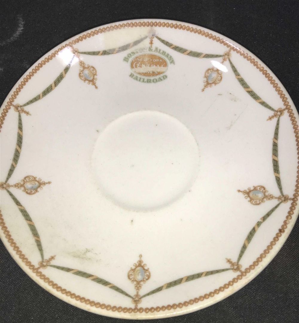 Lot 283: Boston & Albany Railroad Plate Measures 6 inches diameter