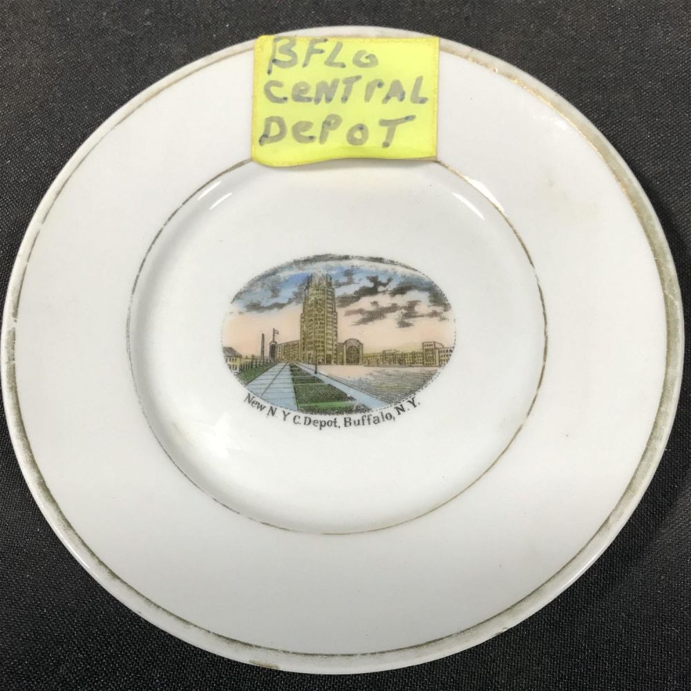 Lot 285: Buffalo Central Depot Plate Measures 5 inches diameter