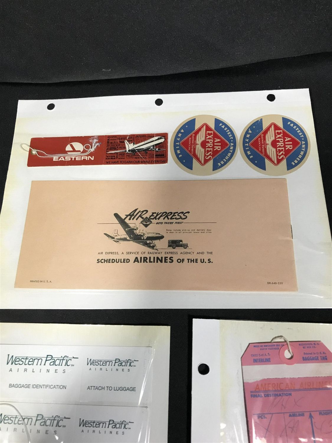 Lot 297 Vintage Airlines Luggage Tags . The Lodge Auction House