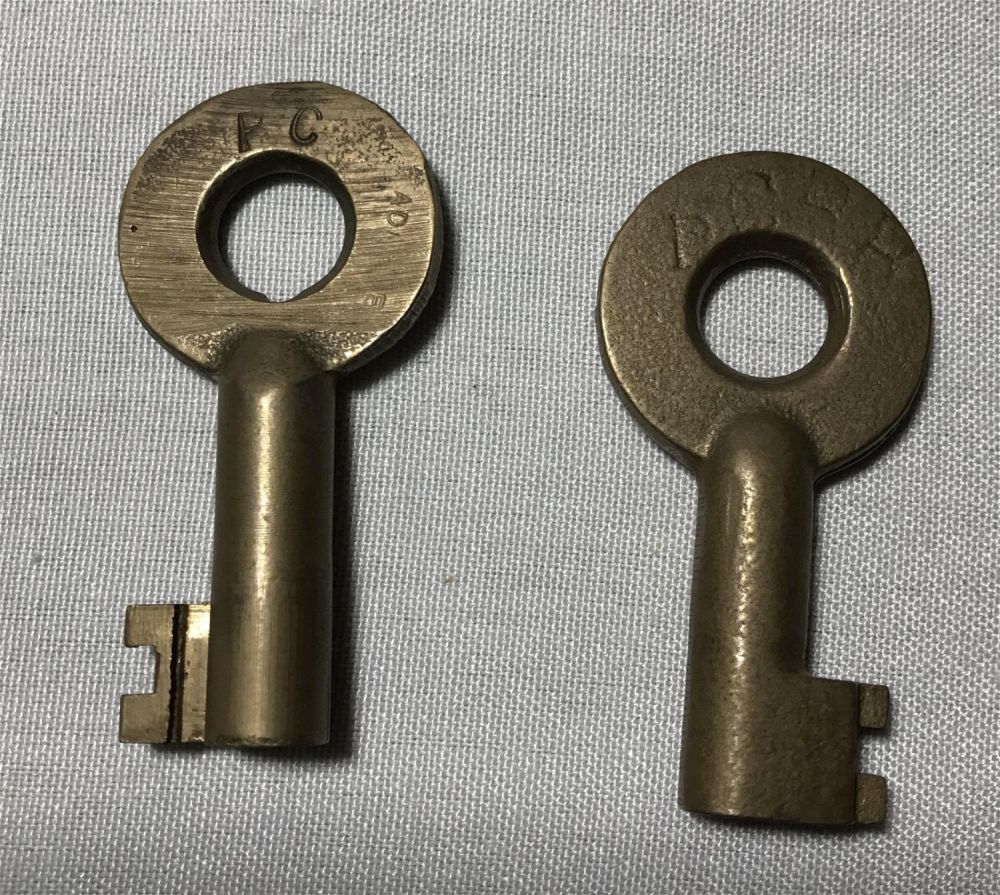 Lot 259: Railroad Key P C RR Keys (2) .